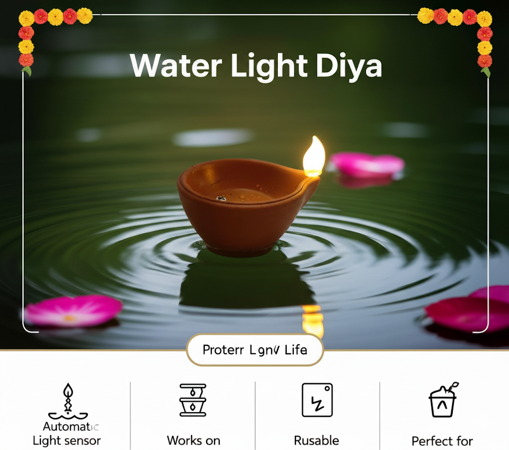 LED Water Sensor Diya